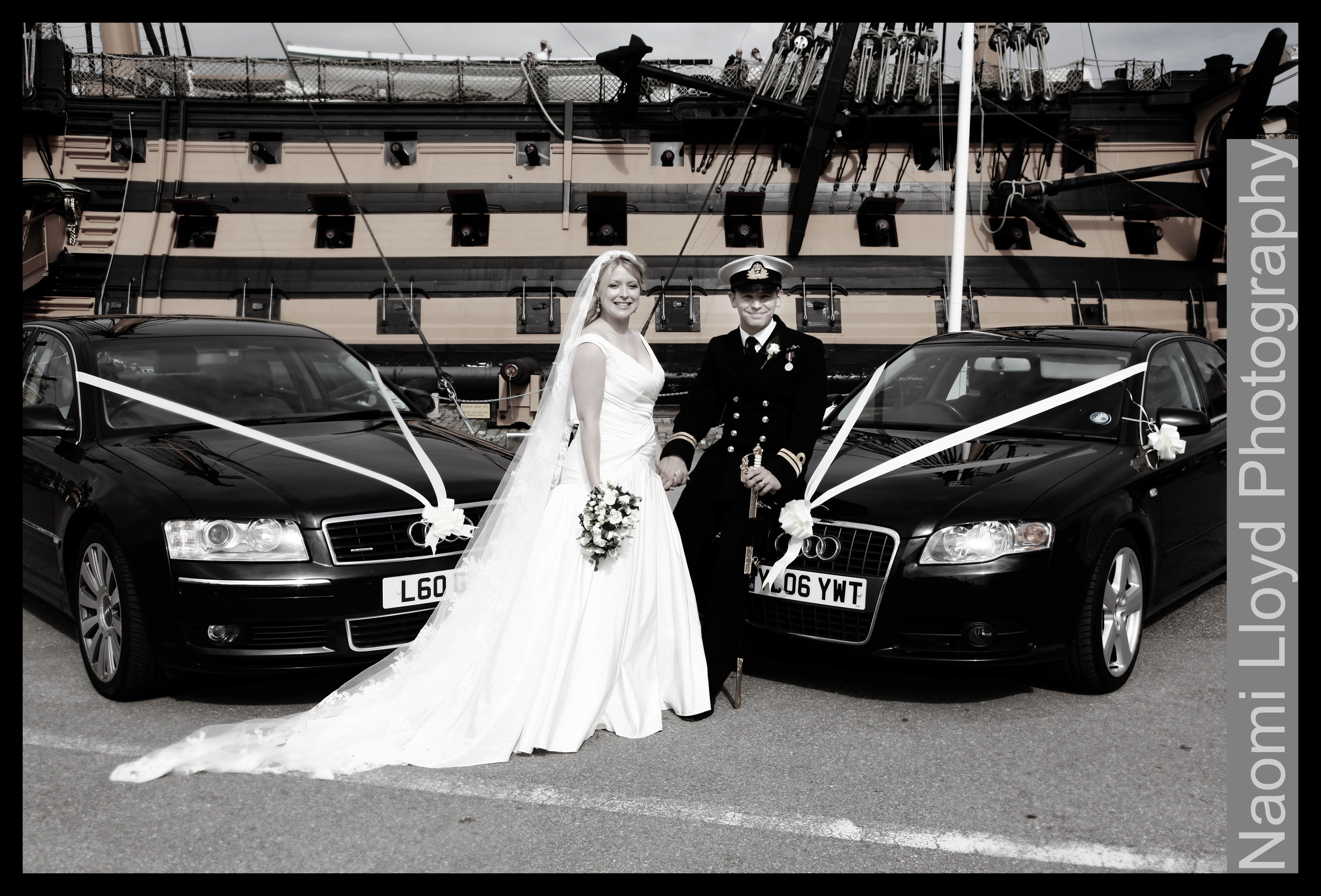 HMS Victory wedding by Naomi Lloyd Photography